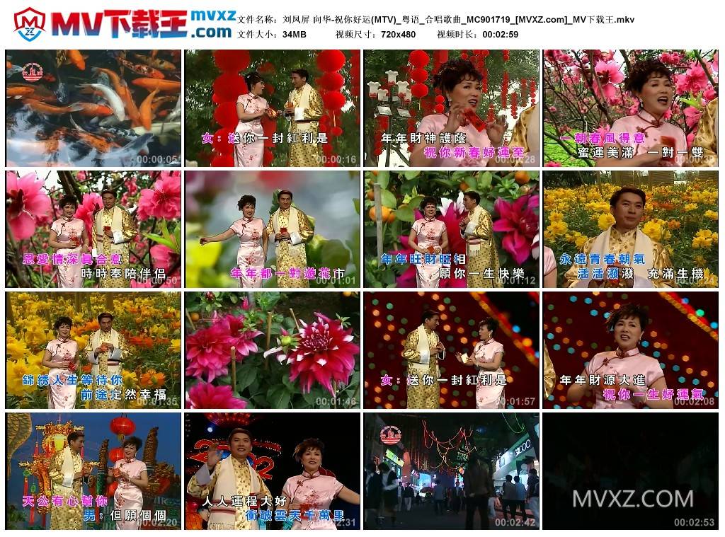 刘凤屏 向华-祝你好运(MTV)_粤语_合唱歌曲_MC901719